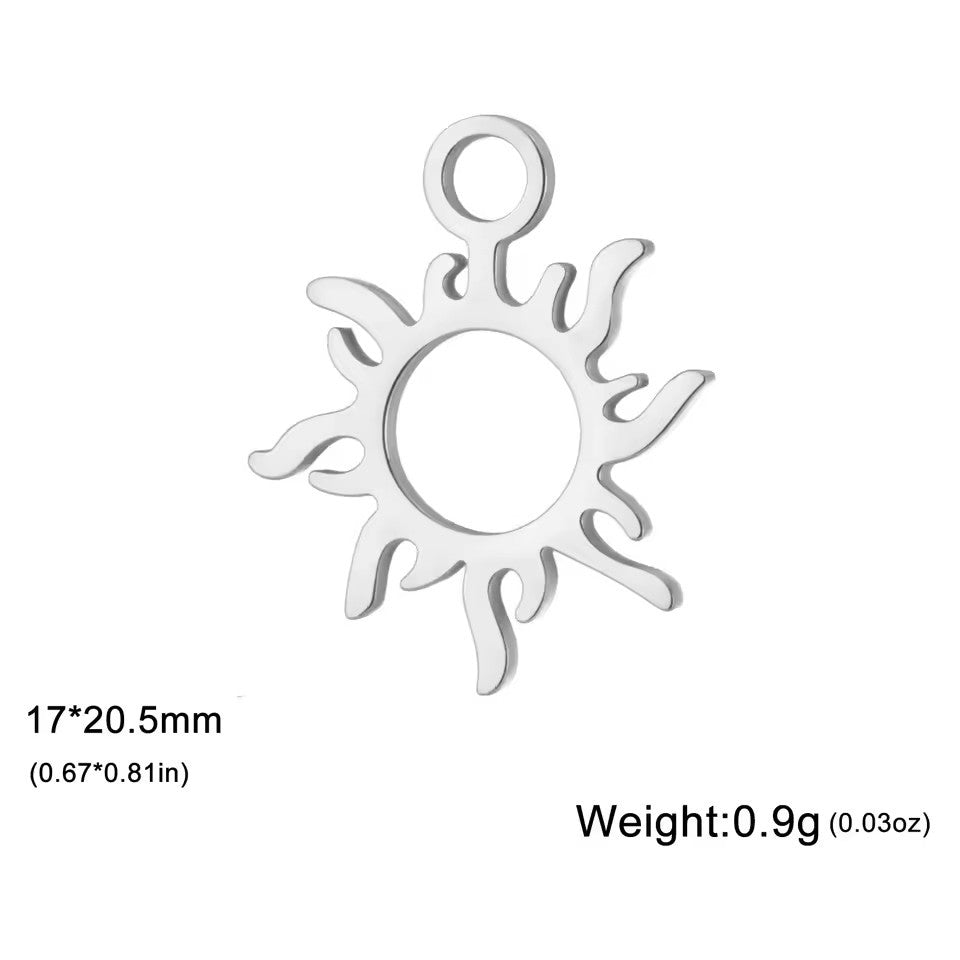 Wholesale 18k gold five-pointed star pendant handmade diy bracelet charm accessories